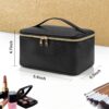 81H8qZ4s6aL._SL1500_.jpg OCHEAL Makeup Bag, Portable Cosmetic Bag, Large Capacity Travel Makeup Case Organizer, Black For Women Toiletry Bag for Girls Traveling With Handle and Divider