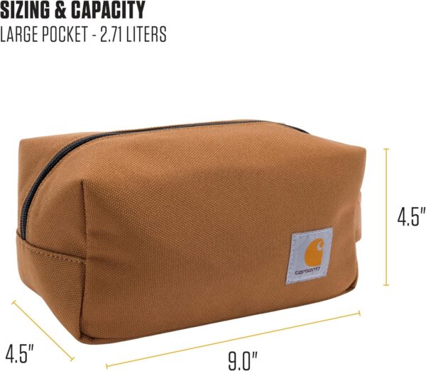 81HenSwmFTL._AC_SL1500_.jpg Carhartt Durable Organizer, Pack Travel Essentials W/The Pfas Free Toiletry Bag W/Water Resistance