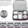 MIRLEWAIY Travel Charger Cable Organizer Portable Electronics Accessories Carrying Bag Waterproof Cord Storage Case Double Layer for Hard Drives, Phone, USB, SD Card, Black