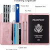 81IU869w4UL._AC_SL1500_.jpg WALNEW Passport Holder for Travel, RFID Passport Cover Wallet for Women Men, PU Leather Passport Book Card Holder Case with Pen, Travelling Essentials for Flying