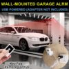 81IvahR284L._AC_SL1500_.jpg 135dB Remote Motion Sensor Alarm Loud Sound for Garage, Shed. Portable Battery Operated Keypad Alert for Travel, Camp. Freestanding Indoor Home Security Motion Detecting Siren. Cordless or USB Power