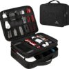 81KhJrQx1CL._AC_SL1500_.jpg MATEIN Electronics Organizer Travel Case, Water Resistant Cable Organizer Bag for Travel Essentials, Gifts for Men, Storage Bag as Accessories for Phone, Cord, Tablet, Black