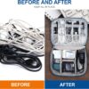 81LkSN1CAL._AC_SL1500_.jpg Electronics Organizer Travel Universal Cable Organizer Bag Waterproof Electronics Accessories Storage Cases for Cable, Charger, Phone, USB, SD Card, Hard Drives, Power Bank, Cords