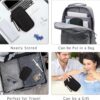 FYY Travel Cable Organizer Pouch Electronic Accessories Carry Case Portable Waterproof Double Layers All-in-One Storage Bag for Cord, Charger, Phone, Earphone Black