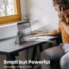 81MpikpU59L._AC_SL1500_.jpg Koonie USB Desk Fan, Strong Wind Ultra Quiet Small Personal Fan with 180° Tilt Folding and 3 Speeds Adjustable, USB-C Corded Powered Mini USB Fan for Office Desktop Bedroom, NO BATTERY