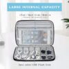 FYY Electronic Organizer, Travel Cable Organizer Bag Pouch Accessories Carry Case Portable Waterproof All-in-One Storage for Cable, Cord, Charger, Phone, Earphone - Large Black
