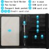 81NO60vkk7L._AC_SL1500_.jpg GDTK Leather Passport Holder Cover Case RFID Blocking Travel Wallet (Black)