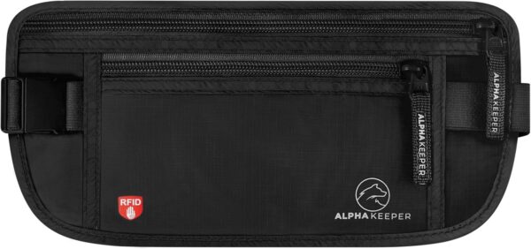 Hidden Money Belt for Travel for Men, Waist Wallet Anti Theft, RFID Passport Holder For Travel Men Or Women, Money Pouch, RFID Passport Holder