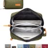 81OynQCP8BL._AC_SL1500_.jpg Tech Bag Organizer - Small Electronics Organizer Pouch for Travel - Premium Travel Case with Leather Accents - Mesh Pocket for Cables, Cords and Chargers (Green)