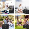 81PE2JuMcL._AC_SL1500_.jpg Large Women Travel Duffle Bag - Carry on Overnight Bag Weekend Travel Duffel Tote Bag Yoga Gym Bag with Wet Pocket Toiletry Weekender Overnight Bag for Travel Business Trips Sport Hospital Black