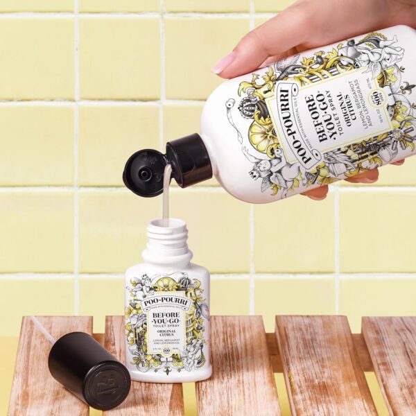 Poo-Pourri Before-You-Go Toilet Spray, Lavender Vanilla, 1 Fl Oz Pocket Travel Size - Lavender, Vanilla and Citrus