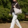 81TitmweaJL._AC_SL1500_.jpg BAGSMART Tote Bag for Women, Lightweight Puffy Tote Bag with Compartments, Quilted Shoulder Bag Handbag for Travel, Work