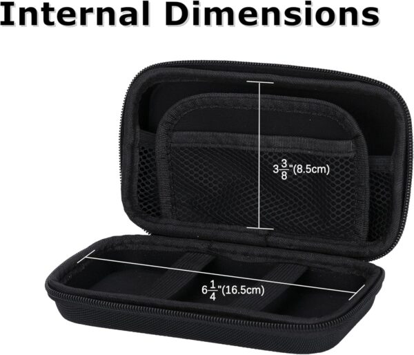 81UUOmggeTL._AC_SL1500_.jpg Ginsco Hard Shell Protection Case Electronic Accessories Organizer Pouch for MacBook Air/pro Adapter Chargers Cables Power Bank, for Sandisk Portable SSD Flash Disk SD Card (Black)