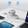 81UtMnFro0L._AC_SL1500_.jpg TESSAN Universal Travel Adapter, International Power Adapter 5.6A 28W 3 USB C 2 USB A Ports, Travel Worldwide Plug Adaptor, Outlet Wall Charger for Europe UK EU AUS (Type C/G/A/I)