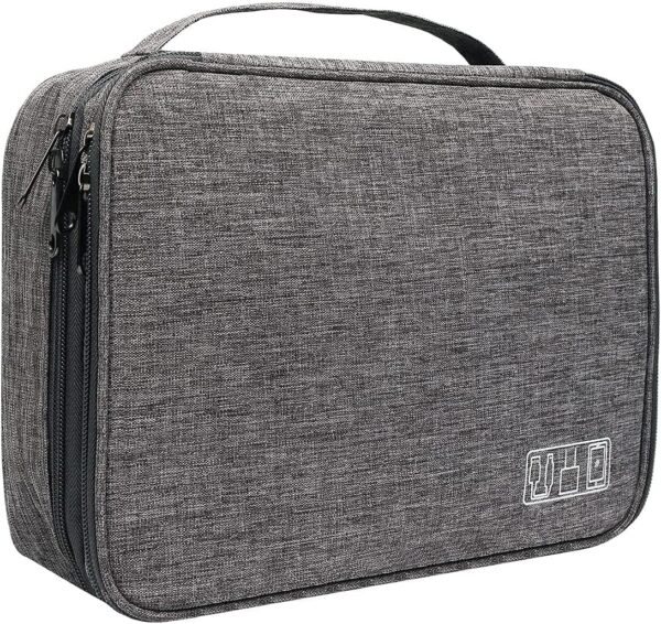 81VNXtD3cIS._AC_SL1100_.jpg Electronics Organizer, Jelly Comb Electronic Accessories Cable Organizer Bag Waterproof Travel Cable Storage Bag for Charging Cable, Power Bank, iPad