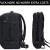 81X6N2Oa7YL._AC_SL1500_.jpg ECOHUB Travel Backpack 18x14x8 Spirit Airlines Personal Item Bag Carry On Backpack 13 Pockets Large Work Casual Daypack for men Airline Approved Waterproof Gym Backpack with Charging Port, Black