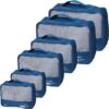 81X9LXOMa6L._AC_SL1500_.jpg Packing Cubes Set Travel Luggage Organizers Suitcase Lightweight Accessories Navy Blue