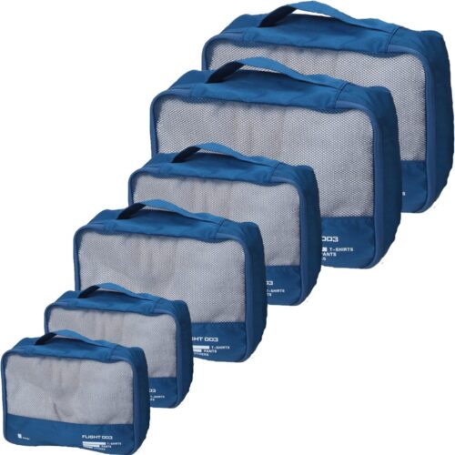 81X9LXOMa6L._AC_SL1500_.jpg Packing Cubes Set Travel Luggage Organizers Suitcase Lightweight Accessories Navy Blue