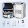 81Xe9RX7NyL._AC_SL1500_.jpg EVA Electronic Accessories Storage Case Large Shockproof Waterproof Storage Bag for Electronics Organizer Portable Cable Storage Bag for Travel or Work (Green, Double Layer)