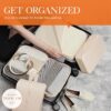 81Y4HrZxThL._AC_SL1500_.jpg HOTOR Packing Cubes for Suitcases - 6 Pieces, Light Packing Cubes for Travel, Premium Suitcase Organizer Bags Set, Space-Saving Luggage Organizers, Travel Accessories and Essentials, Beige