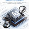 AI Language Translation Earbuds Real-Time, 144 Languages & Accents, Audifonos Traductores Inglés Español, Compatible with iOS & Android, Ideal for Travel, Business, Learning (Deep Black)