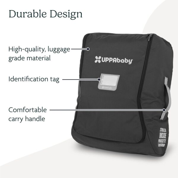 81Yj6iIALqL._AC_SL1500_.jpg UPPAbaby Travel Bag for all Minu Stroller Models – Backpack Style with Inner Wheel Bag + Storage Pocket - Durable Design with TravelSafe Protection