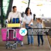 81YtYbZjz3L._AC_SL1500_.jpg Bago Foldable Duffel Bags for Traveling Women & Men - 60L Medium Packable Duffle Bag for Travel with Shoe Compartment - Water Repellant, Heavy Duty, Lightweight Folding & Collapsible (Pink)