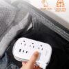 81ZLcnhF2BL._AC_SL1500_.jpg BESHON Flat Plug Power Strip, 3 Outlets with 3 USB Ports(2 USB C), Ultra Flat 3.2ft Wrapped Around Extension Cord for Cruise Ship, Travel, Dorm Room Essentials
