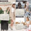 LOVEVOOK Travel Duffle Bag,Weekender Bags for Women with Shoe Compartment，Carry on Overnight Bag with Toiletry Bag,Gym Duffel Bag with Wet Pocket, Hospital Bags for Labor and Delivery