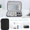 FYY Electronic Organizer, Travel Cable Organizer Bag Pouch Accessories Carry Case Portable Waterproof All-in-One Storage for Cable, Cord, Charger, Phone, Earphone - Large Black