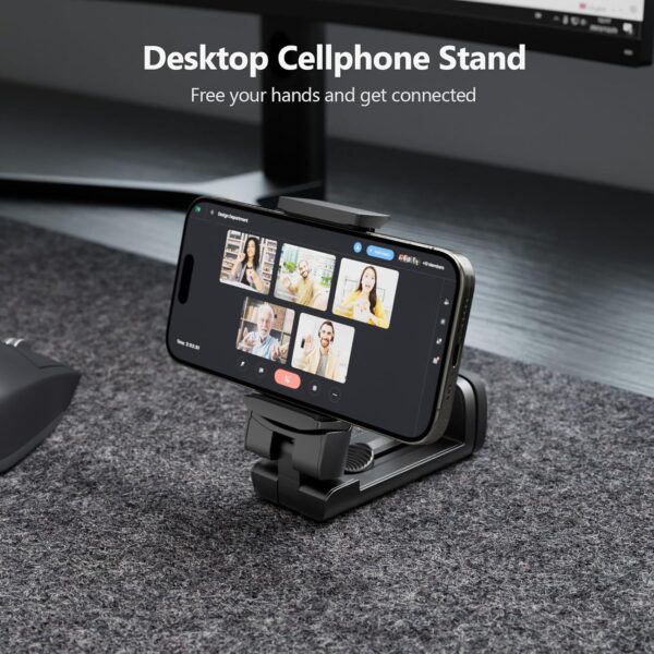 81bStLeGktL._AC_SL1500_.jpg MiiKARE Airplane Travel Essentials Phone Holder, Universal Handsfree Phone Mount for Flying with 360 Degree Rotation, Accessory for Airplane, Travel Must Haves Phone Stand for Desk, Tray Table