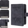Passport Holder for Travel Leather Wallet Cover Case Must Haves Credit Card Bag Book Holder Protector Cruise Ship Vacation Essentials Accessories with Magnetic Buckle for Women and Men Gifts