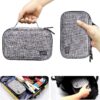 81cY1iC89KL._AC_SL1500_.jpg sisma Electronics Cords Organizer Tech Accessories Storage Case Travel Small Carrying Bag for Charging Cables Adapter USB Plugs Power Cord Leads - Grey 1680d