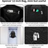 Small Gym Bag Carry On Bag - 12 in Mini Duffle Bag Lightweight for Overnight Travel（Black）