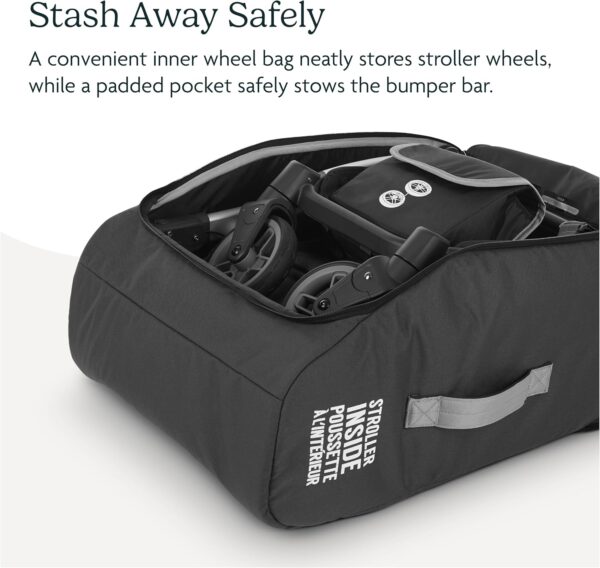81ghHGDCDHL._AC_SL1500_.jpg UPPAbaby Travel Bag for all Minu Stroller Models – Backpack Style with Inner Wheel Bag + Storage Pocket - Durable Design with TravelSafe Protection