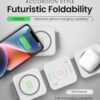 81hUZANaZhL._AC_SL1500_.jpg InfinaCore 3-in-1 Charging Station for Apple Devices - Travel Essentials- Magnetic Wireless Travel Charger - Foldable Charging Pad for Magsafe iPhone 16 15 14 13 12 Pro Max/Plus, AirPods & Apple Watch