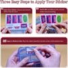 Pill Organizer with Medicine Labels Travel Daily Pill Container Mini Medication Organizer Storage Pill Organizer Travel Essentials Pill Case 7 Day (Pink & 161 Lables)