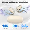 81hxNlxe-L._AC_SL1500_.jpg Real Time Translation Earbuds, AI Language Translator Earphone 3-in-1 Accents & Long Battery Life Translation Earbuds OWS 144 Languages & 8 Offline for Travel Business,(Milkywhite)