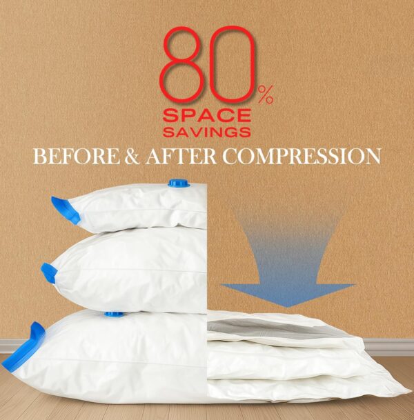 81i65Pr8SBL._AC_SL1500_.jpg Vacuum Seal Bags for Clothing, 22 Pack Vacuum Storage Bags (4 Jumbo, 4 Large, 4 Medium, 6 Small, 4 Roll) for Clothes Comforters, Travel Space Saver Bag with Compact Electric Pump (2025 Upgrade)