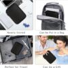 FYY Electronic Organizer, Travel Cable Organizer Bag Pouch Accessories Carry Case Portable Waterproof All-in-One Storage for Cable, Cord, Charger, Phone, Earphone - Large Black