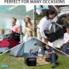 81jPYN2yLzL._AC_SL1500_.jpg Foldable Duffel Bag 30" / 75L Lightweight with Water Rresistant for Travel-Black