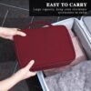 81jX4QHJc6L._AC_SL1500_.jpg FYY Electronic Organizer, Travel Cable Organizer Bag Pouch Electronic Accessories Carry Case Portable Waterproof Double Layers All-in-One Storage Bag for Cable, Cord, Charger, Phone, Hard Drive Red