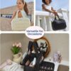 81ji8g2dogL._AC_SL1500_.jpg BAGSMART Travel Toiletry Bag, Lightweight Large Wide-open Travel Bag for Women, Puffy Cosmetic Makeup Bag Organizer with Handle for Accessories,Essentials, Toiletries, Black