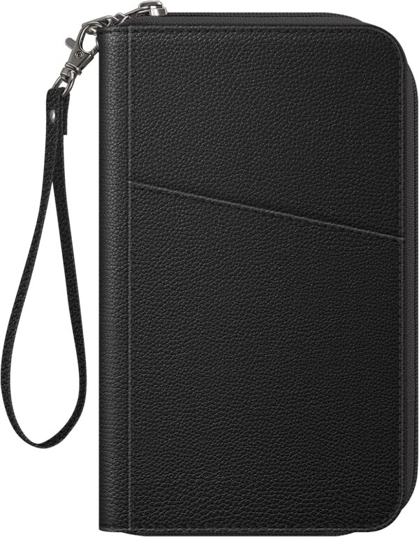 Fintie Family Passport Holder Wallet, RFID Blocking Travel Document Organizer Clutch Bag Credit Cards Case Cover for Women Men