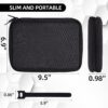 Electronics Organizer Travel Case Cord Cable Charger Organizer Bag Travel Accessories Essentials for Women Men Double Layers Tech Pouch with 5 Cable Ties for Phone Power Bank SD Card USB, Black