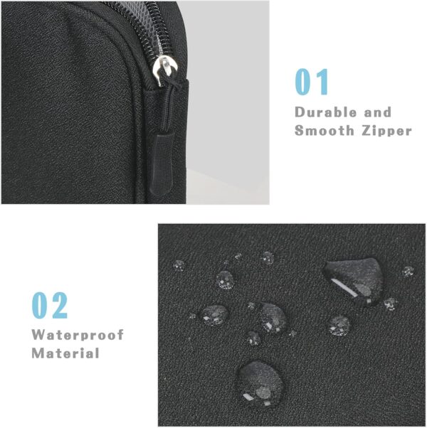 FYY Electronic Organizer, Travel Cable Organizer Bag Pouch Accessories Carry Case Portable Waterproof All-in-One Storage for Cable, Cord, Charger, Phone, Earphone - Large Black