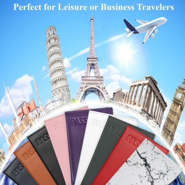 81nVAIkLtBL._AC_SL1500_.jpg Alban RFID Passport Holder Women Men RFID Blocking Travel Passport Wallet Case Genuine Leather Passport Cover porta pasaporte