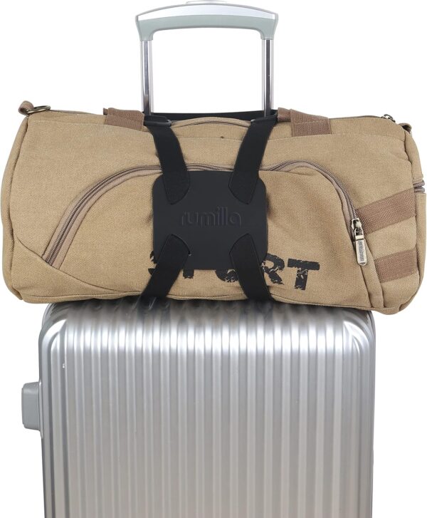 Luggage Straps Bag Bungee， Luggage Straps Suitcase Adjustable Belt，Add a Bag Easy to Travel Suitcase Elastic Strap Belt – (Black)