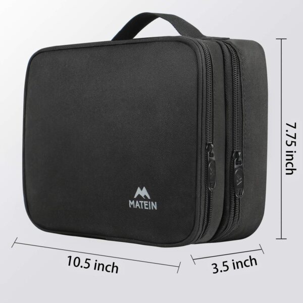 81o82RIpFwL._AC_SL1500_.jpg MATEIN Electronics Organizer Travel Case, Water Resistant Cable Organizer Bag for Travel Essentials, Gifts for Men, Storage Bag as Accessories for Phone, Cord, Tablet, Black