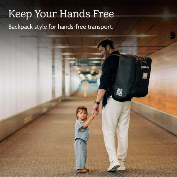 81pBVhBjeWL._AC_SL1500_.jpg UPPAbaby Travel Bag for all Minu Stroller Models – Backpack Style with Inner Wheel Bag + Storage Pocket - Durable Design with TravelSafe Protection